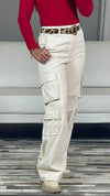 Ivory Cargo Pants