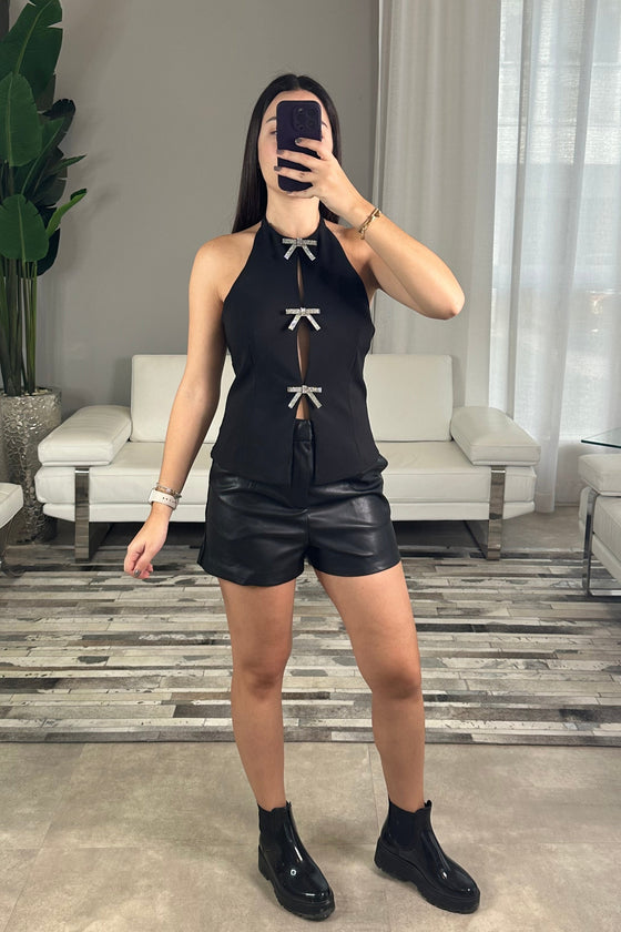 Faux Leather Short