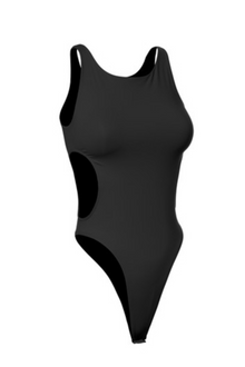  Black Cut Out Bodysuit