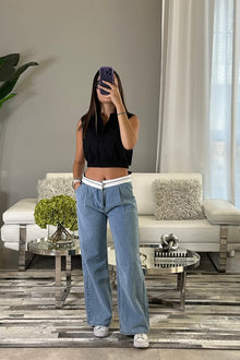  Sascha Wide Leg Denim Pant