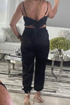 Black Satin Set