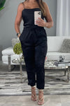 Black Satin Set