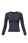 Black Zipper Long Sleeve