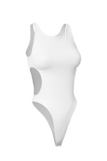  White Cut Out Bodysuit