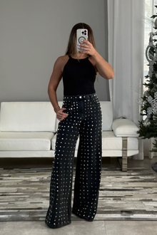  Studded Black Jean