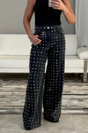 Studded Black Jean