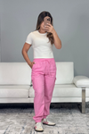 Pink Linen Jogger